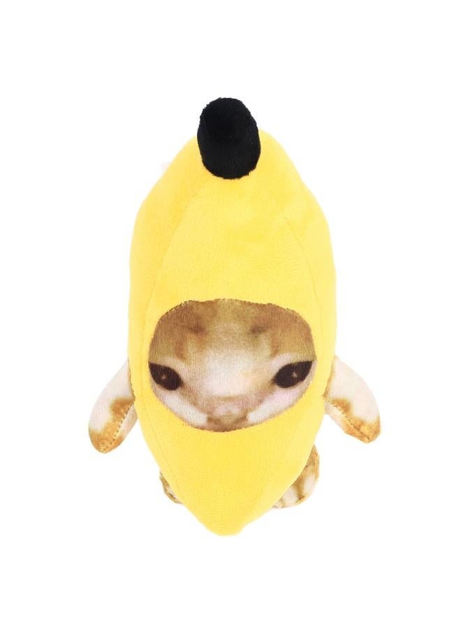 Banana Cat Plush Toy Multipurpose Funny Decompression Cute Cartoon Soft Cozy Stuffed Animals for Presents Home Decor 30cm/11.8in