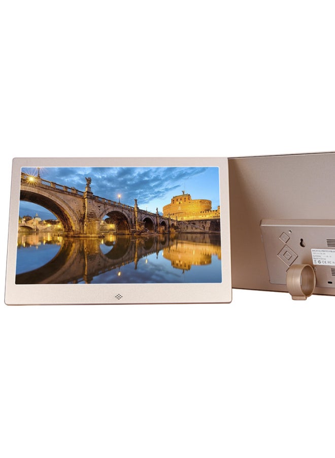 12-inch Metal Digital Photo Frame U-disk Playback Pictures Videos Calendar Music Digital Photo Album Product-Color:12inch Starry Sky Silver