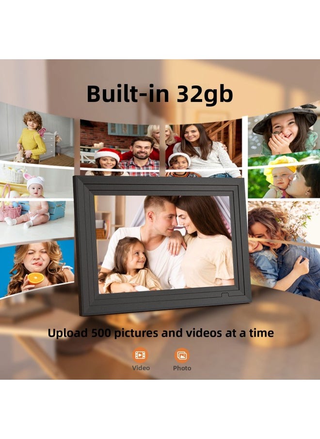 Uhale System 10 Inch Smart WiFi Touch Cloud Photo Frame Digital Photo Frame Electronic Direct Sales-Color:White 1+16g Uhale Software