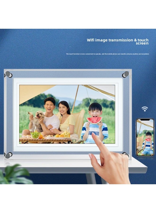 5 Inch IPS Screen WiFi Acrylic Digital Photo Frame Touch Screen Mobile Phone Remote Publishing System FRAMEO-Color:5inch Acrylic 1+32g Frameo Software (australian Regulations)