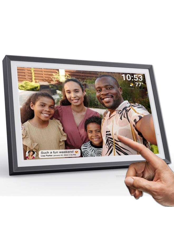 10.1-inch Uhale Electronic Digital Photo Frame Wifi Automatic Horizontal And Vertical IPS Touch Screen 16G/32GB-Color:10inch Uhale Photo Frame-32gb-peach Color