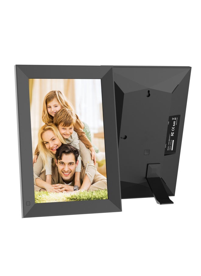 Cloud Digital Photo Frame Frameo Smart Touch 10.1 Inch Wifi Digital Picture Frame Intelligent Internet Connection-Color:10inch Frameo 32gb With Black Wooden Frame