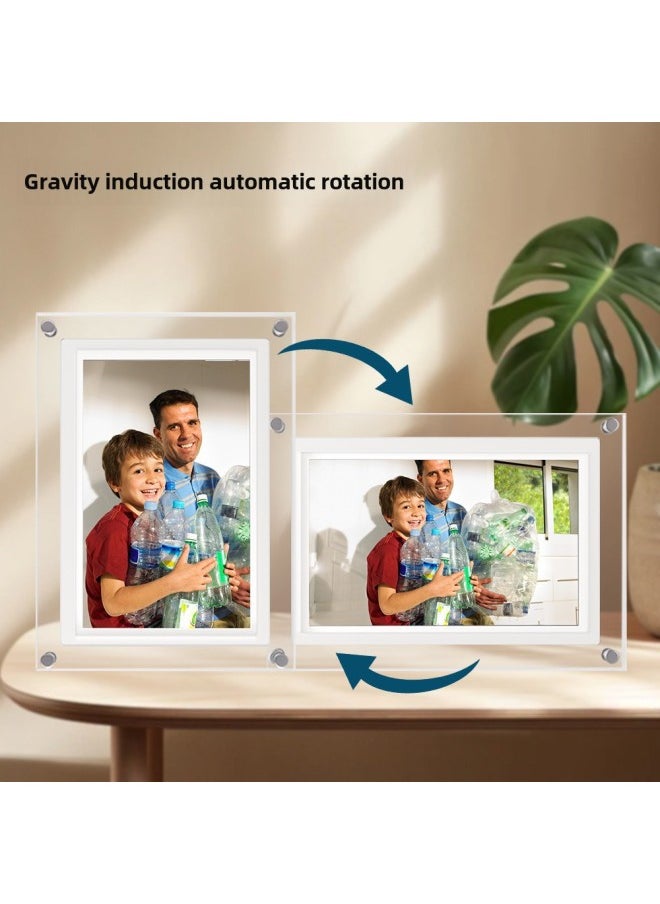Promotional Gifts 5 Inch 7 Inch 10 Inch 4G/16G Acrylic Digital Photo Frame Electronic Photo Album Business-Color:5inch 4gb Memory (european Regulations)