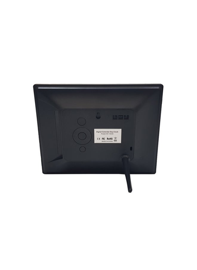 8-Inch Advertising Machine Multi-Function Electronic Photo Album Video Player High Brightness Large Font Support Video Play-Color:black English Rules