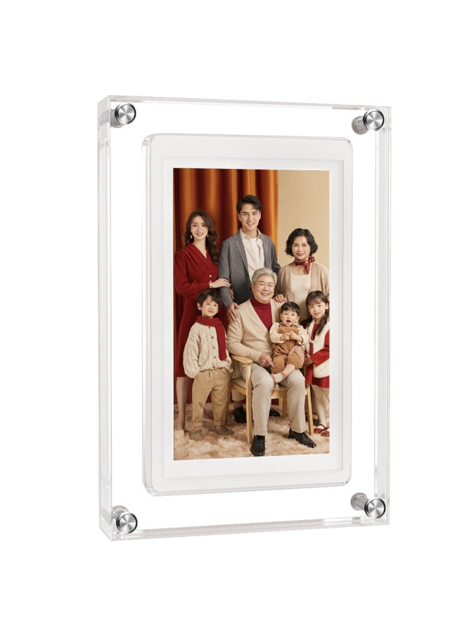 5 Inch Wifi Acrylic Cloud Photo Frame Frameo Touchable Android Smart Ips Electronic Photo Album Player Cross Border-color:Please Note The Power Supply Specifications (us, European Regulations, British Regulations, Australian Regulations) When Placing An Order