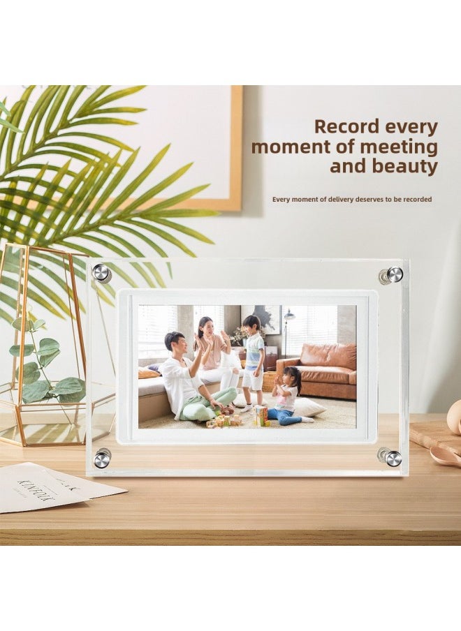 5 Inch Wifi Acrylic Cloud Photo Frame Frameo Touchable Android Smart Ips Electronic Photo Album Player Cross Border-color:Please Note The Power Supply Specifications (us, European Regulations, British Regulations, Australian Regulations) When Placing An Order