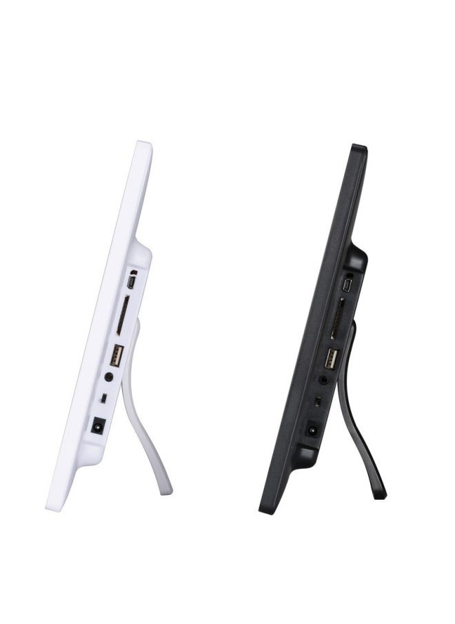 Hot Sale 13.3 Inch Advertising Machine Electronic Photo Album Multi-function Video Player-Color:White British Standard