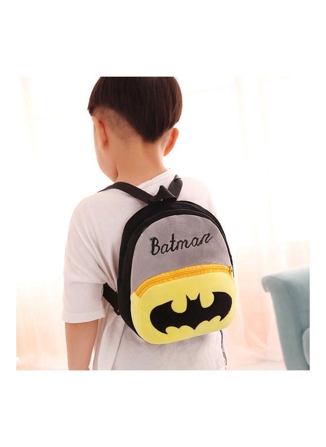 Batman Pattern Plush Toddler Backpack