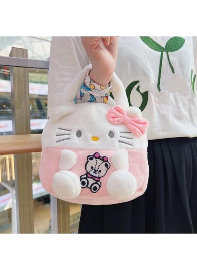 Lovely Cartoon Plush Handbag Soft Anime Multi Functional Small for Children Type 6 Free Size
