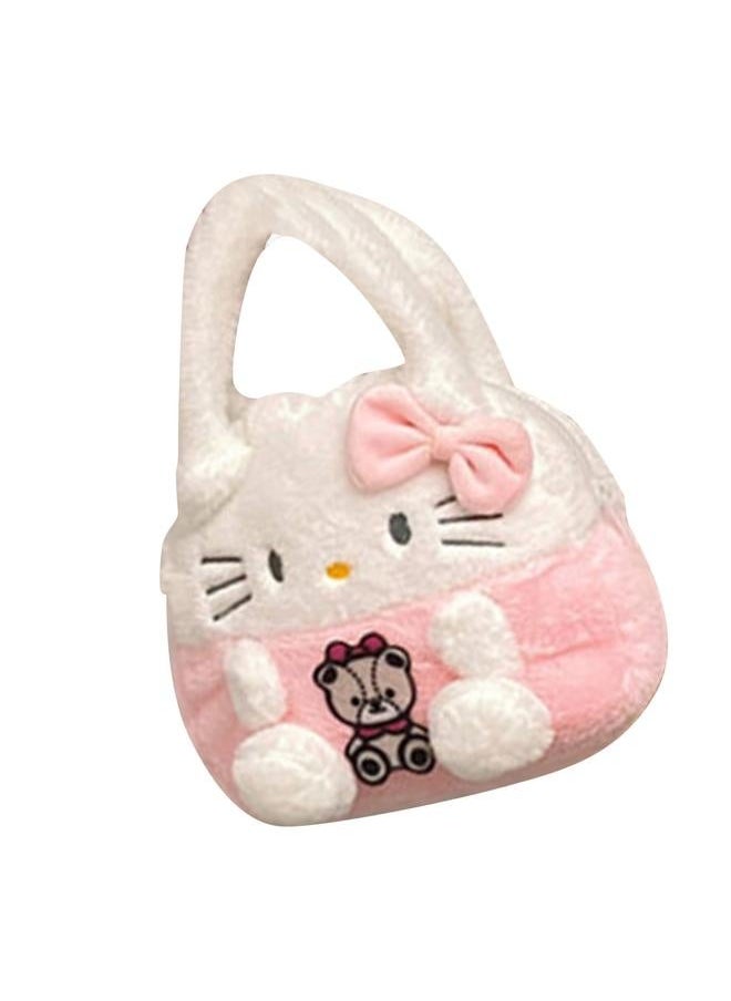 Lovely Cartoon Plush Handbag Soft Anime Multi Functional Small for Children Type 6 Free Size