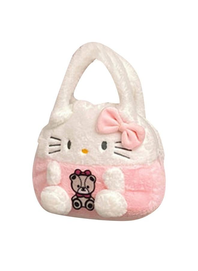Lovely Cartoon Plush Handbag Soft Anime Multi Functional Small for Children Type 6 Free Size