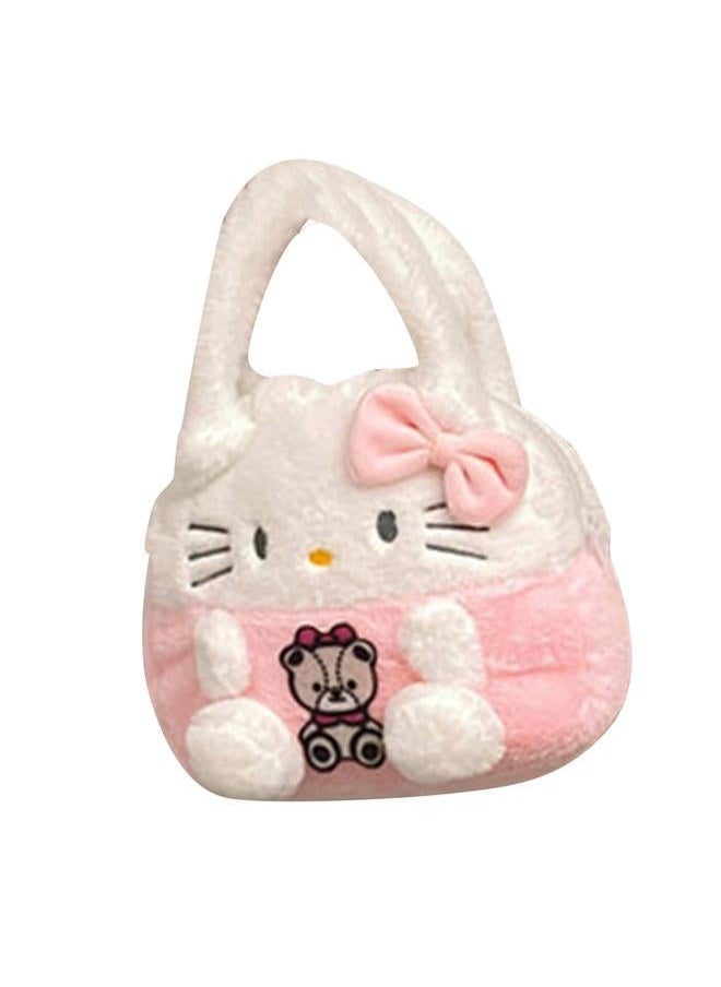 Lovely Cartoon Plush Handbag Soft Anime Multi Functional Small for Children Type 6 Free Size