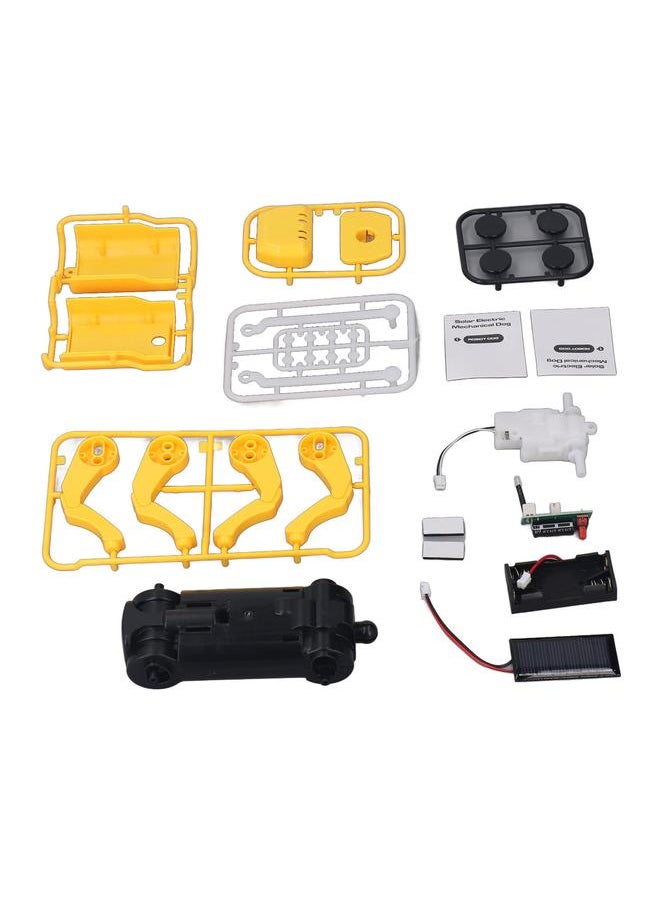 Solar Electric Mechanical Toy Dog Science Educational DIY Robotic for Family
