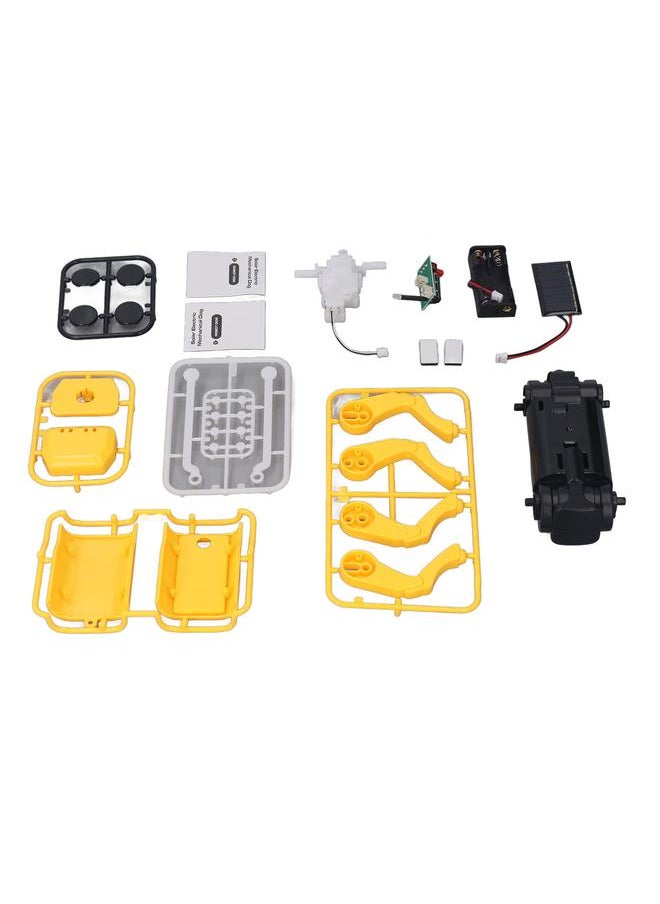 Solar Electric Mechanical Toy Dog Science Educational DIY Robotic for Family
