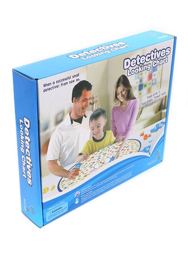 Detectives Looking Chart Educational Board Game