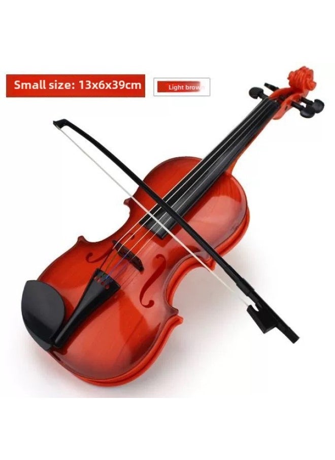 Children's Ukulele Toys Can Play Beginner Musical Instruments Enlightenment Simulation Violin Toys-Color:3702a Light Color Small Violin