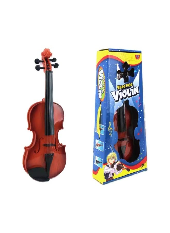 Children's Ukulele Toys Can Play Beginner Musical Instruments Enlightenment Simulation Violin Toys-Color:3701a Electronic Violin (touch)