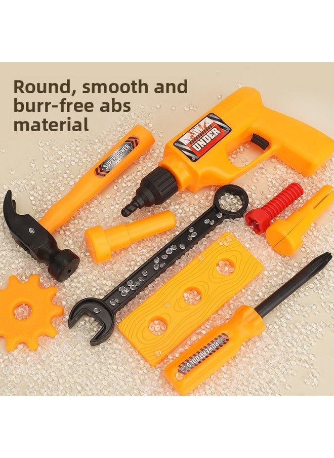 Tools Small Table Storage Assembled Assembled Assembled Maintenance Playhouse Hands-on Educational Early Education Children's Toys-Color:Tools Small Table