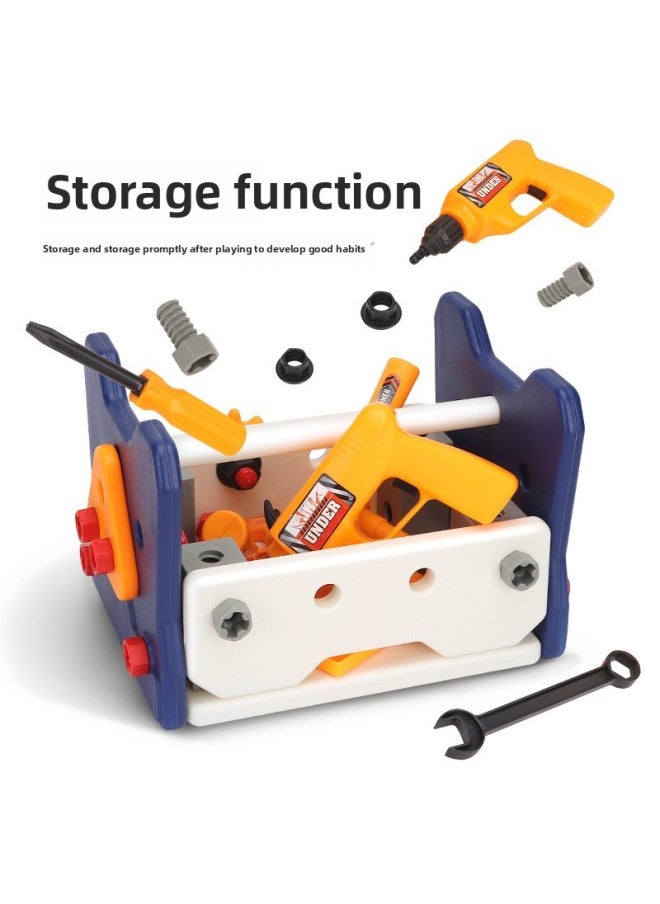 Tools Small Table Storage Assembled Assembled Assembled Maintenance Playhouse Hands-on Educational Early Education Children's Toys-Color:Tools Small Table