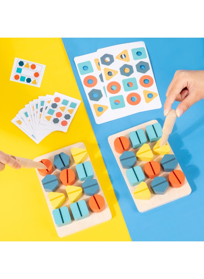 Children's Educational Play House Toy Set Baby Battle Screw Simulation Screw Disassembly Combination 1-3 Years Old Toy-Color:Battle Screw