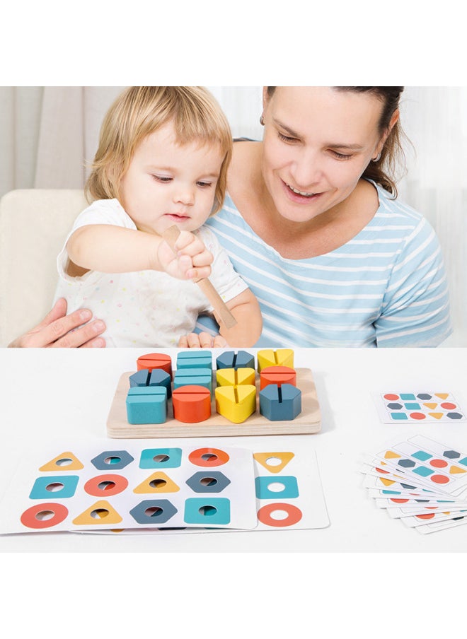 Children's Educational Play House Toy Set Baby Battle Screw Simulation Screw Disassembly Combination 1-3 Years Old Toy-Color:Battle Screw