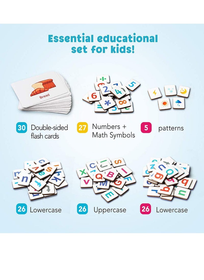 Magnetic Letters Numbers Alphabet Fridge Magnets ABC 123 Educational Toy Set Preschool Learning Spelling Counting Uppercase Lowercase Math for 3 4 5 Years Kid Toddler