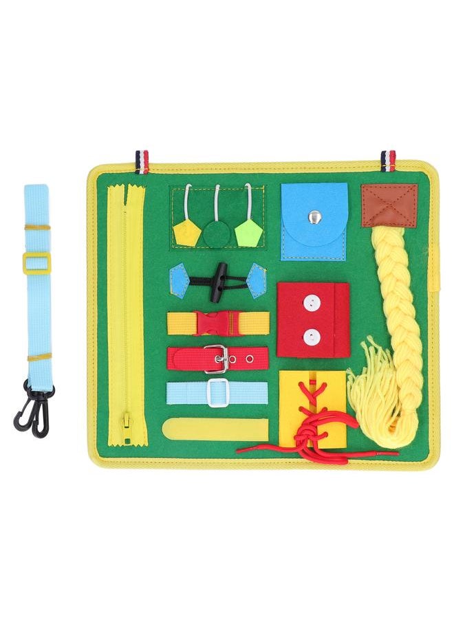 Toddler Busy Board Cultivate Color Cognition Concentration Sensory for Fine Motor Skill Autistic Training Yellow