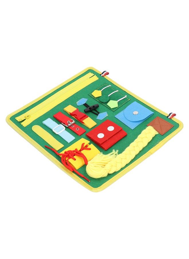 Toddler Busy Board Cultivate Color Cognition Concentration Sensory for Fine Motor Skill Autistic Training Yellow