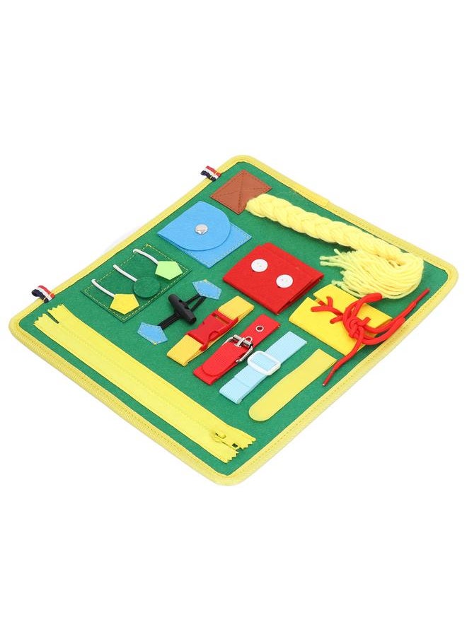Toddler Busy Board Cultivate Color Cognition Concentration Sensory for Fine Motor Skill Autistic Training Yellow