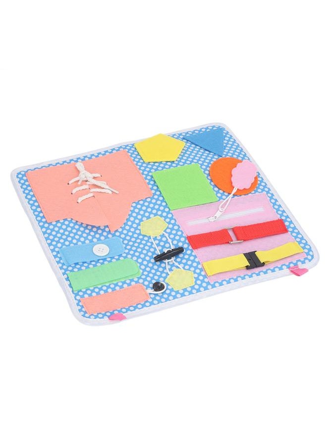 Educational Activity Sensory Board Learning Dress Fine Motor Skill Buckle for Children
