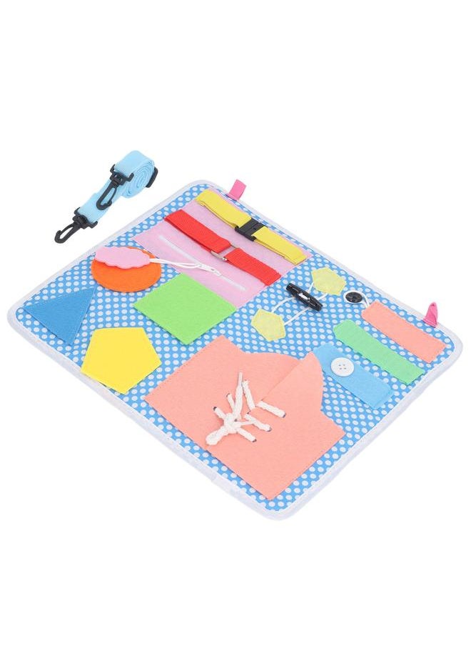 Educational Activity Sensory Board Learning Dress Fine Motor Skill Buckle for Children