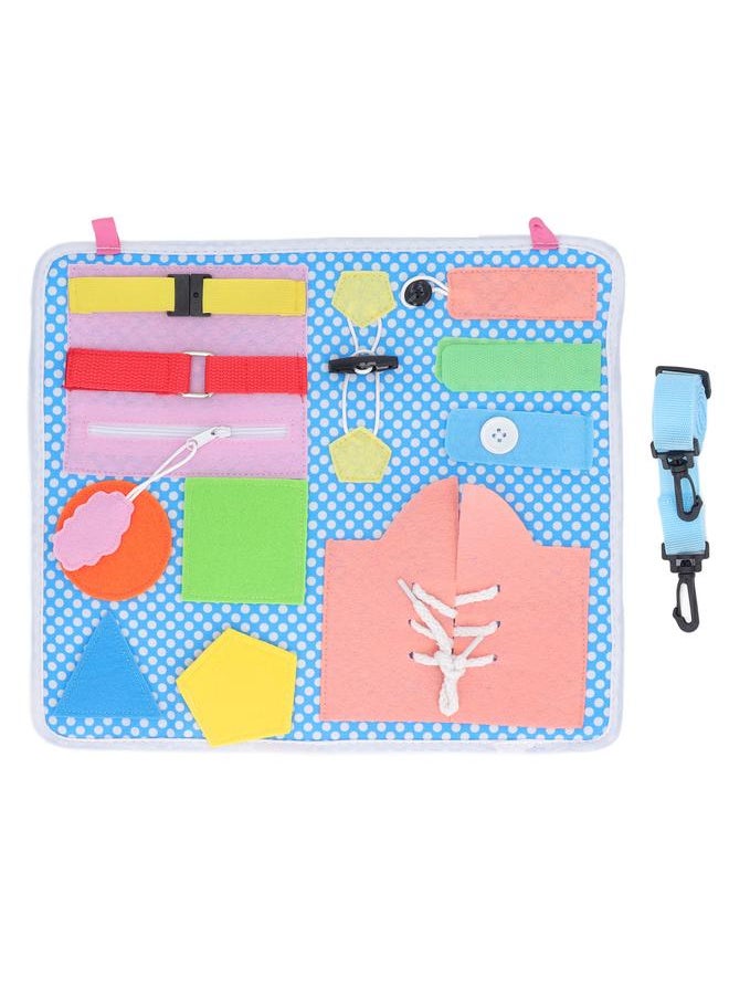 Educational Activity Sensory Board Learning Dress Fine Motor Skill Buckle for Children
