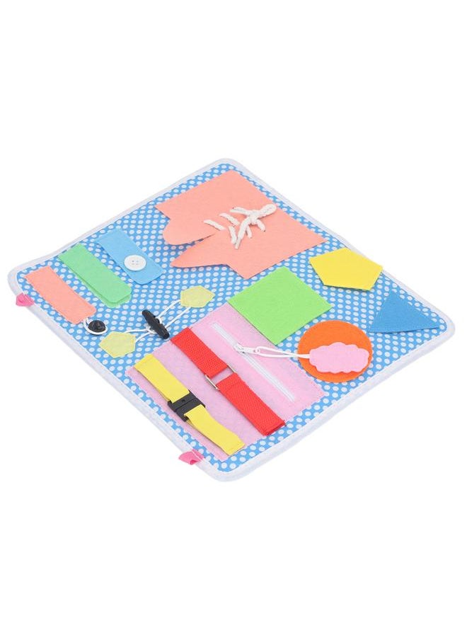 Educational Activity Sensory Board Learning Dress Fine Motor Skill Buckle for Children