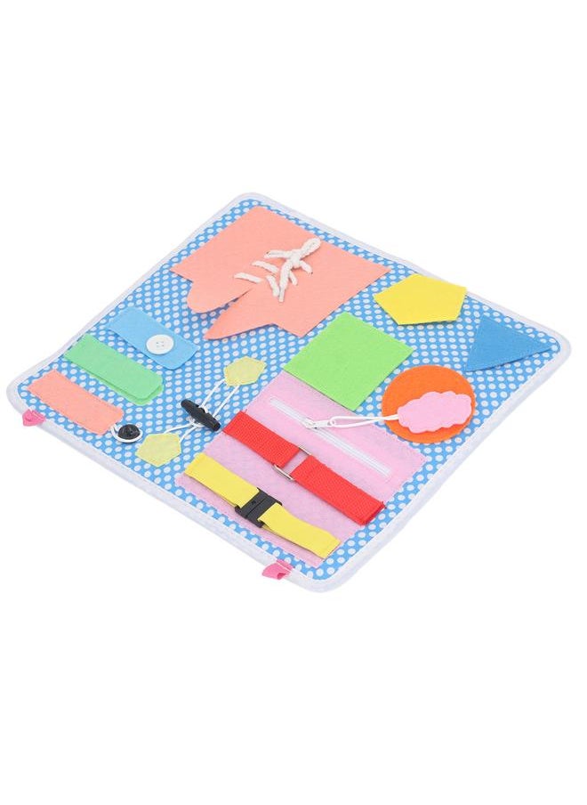 Educational Activity Sensory Board Learning Dress Fine Motor Skill Buckle for Children