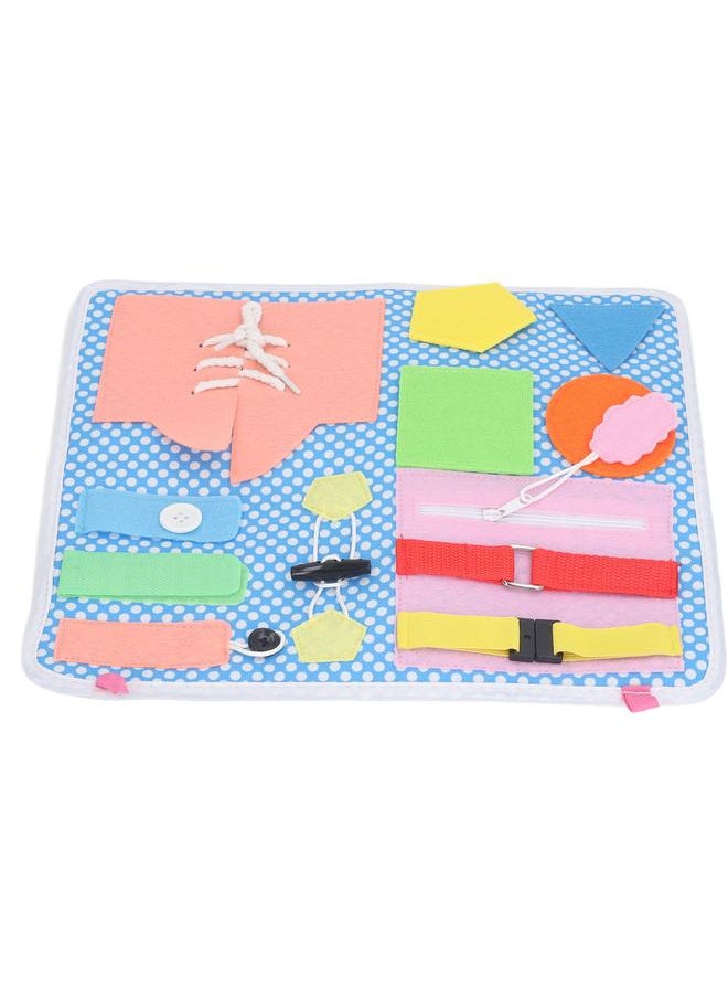 Educational Activity Sensory Board Learning Dress Fine Motor Skill Buckle for Children
