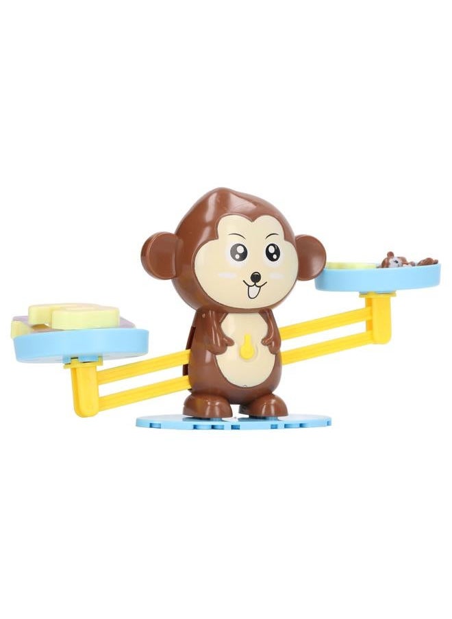 Math Balance Game Cute Fun Educational Monkey Scale Toy for Preschool Kindergarten Boys Girls