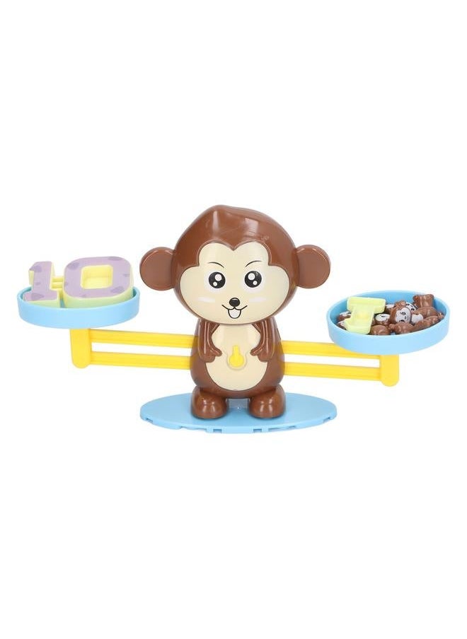 Math Balance Game Cute Fun Educational Monkey Scale Toy for Preschool Kindergarten Boys Girls