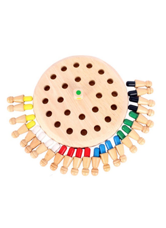 Wooden Memory Chess Children's Educational Parent-Child Interactive Desktop Game Observation, Mindfulness, Memory Training Toys-Color:Small Memory Chess