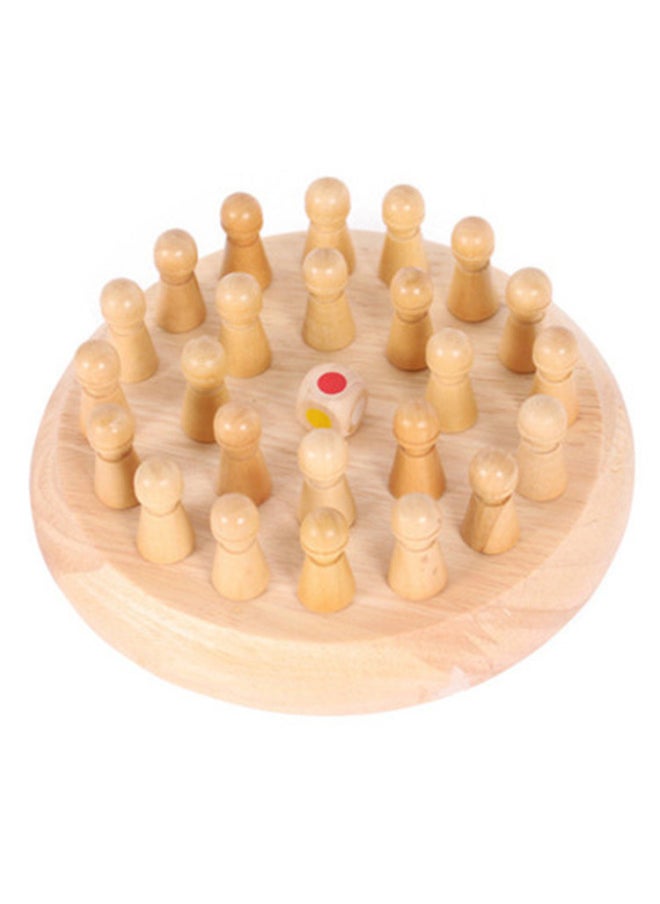 Wooden Memory Chess Children's Educational Parent-Child Interactive Desktop Game Observation, Mindfulness, Memory Training Toys-Color:Small Memory Chess