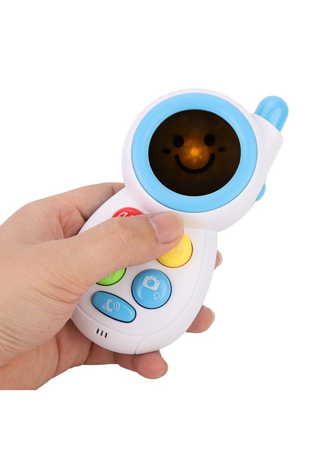 Baby Infant Simulated Animal Sound Music Phone Learning Educational Comforting Toy (Blue)