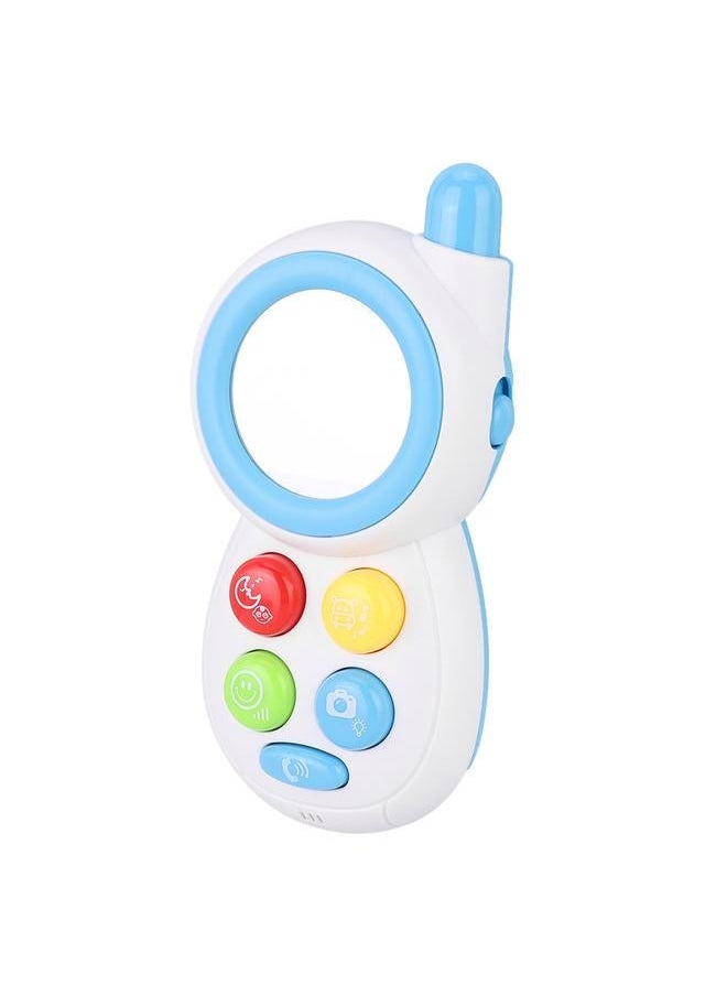 Baby Infant Simulated Animal Sound Music Phone Learning Educational Comforting Toy (Blue)