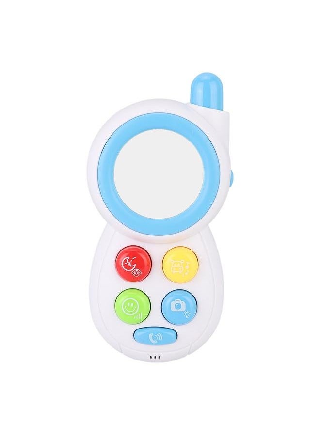 Baby Infant Simulated Animal Sound Music Phone Learning Educational Comforting Toy (Blue)