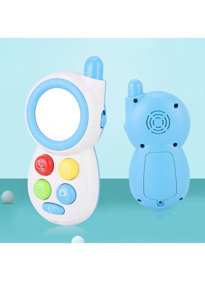 Baby Infant Simulated Animal Sound Music Phone Learning Educational Comforting Toy (Blue)