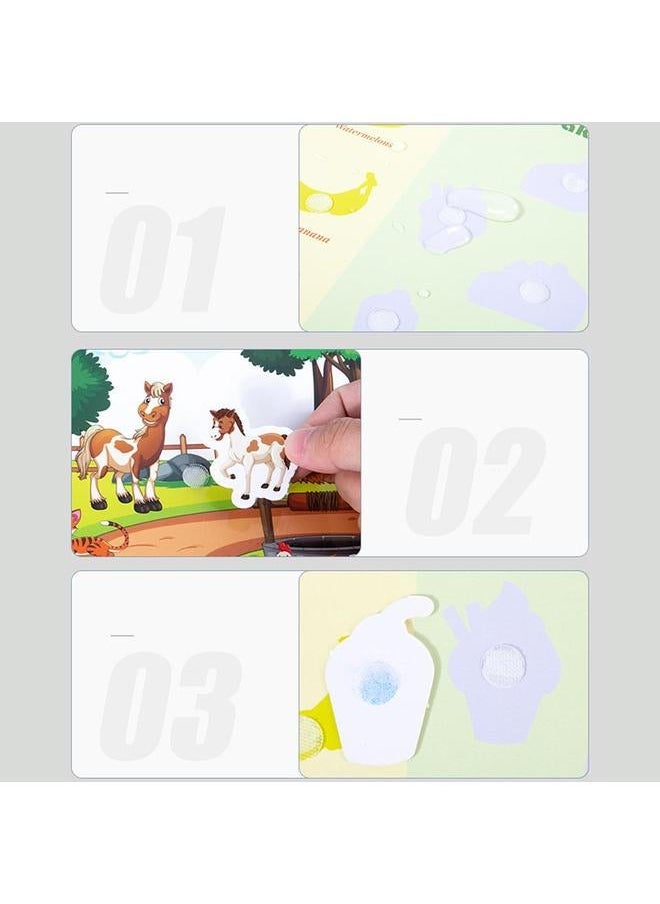 Busy Book for Kids Develop Learning Skills Children Quiet Paste Preschool Activity Toys Educational Puzzle Game
