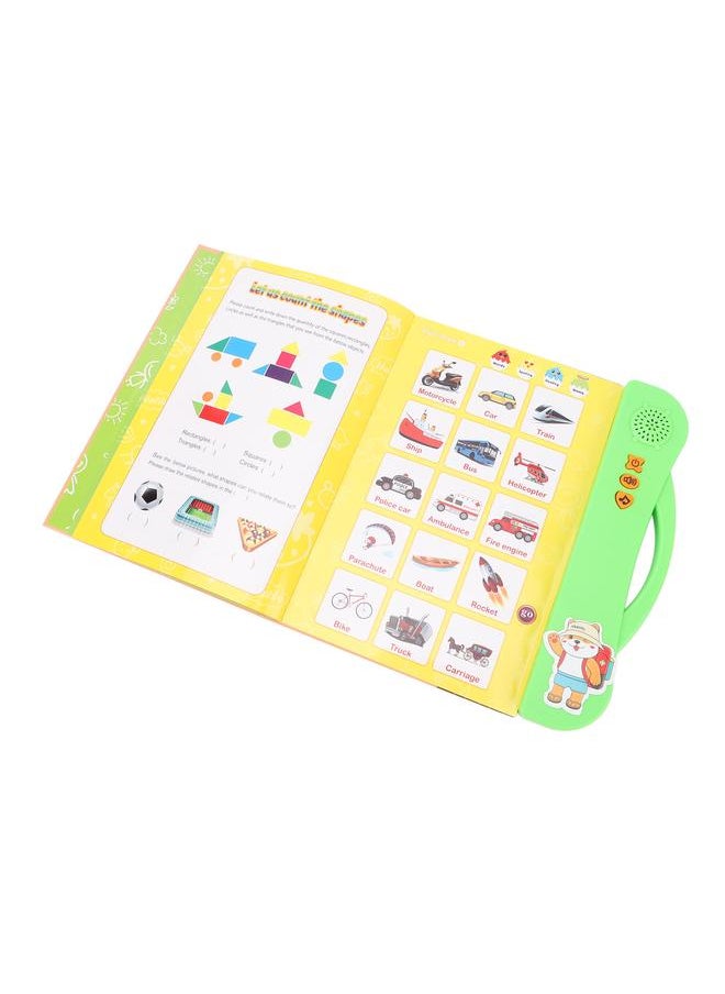 Kids English Sound Book 11 Educational Topics Clear Pictures Interactive Electronic Learning for Children Green