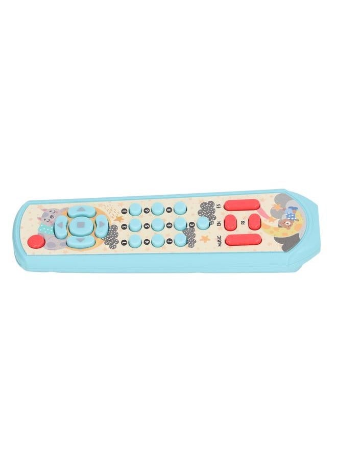 TV Remote Control Toy Baby Simulated with Sound and Light for Early Education Learning Blue