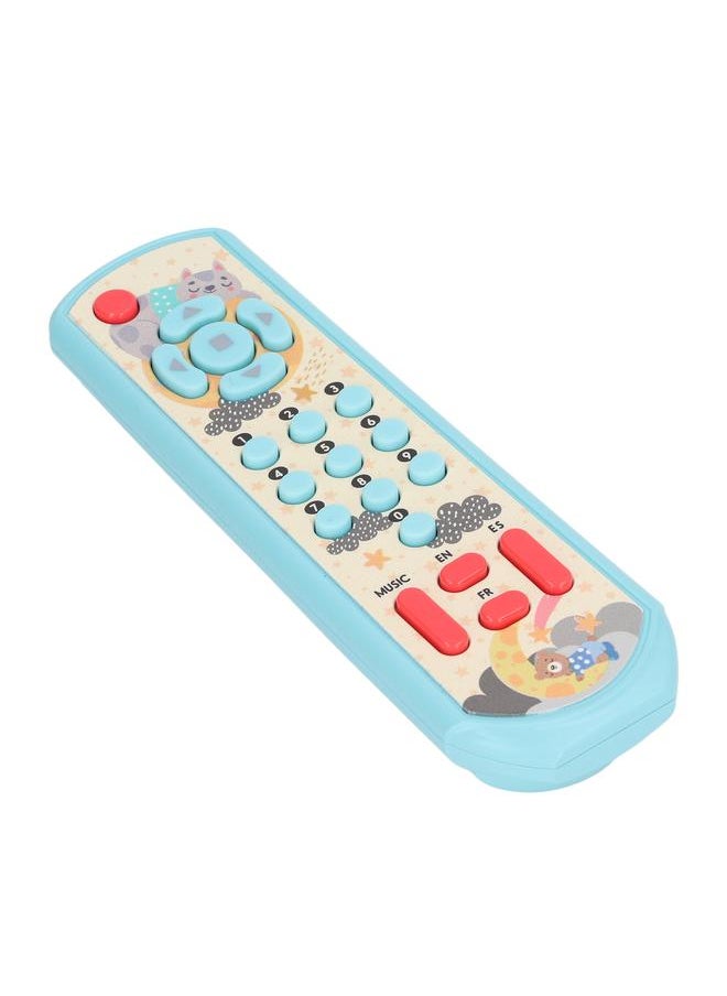 TV Remote Control Toy Baby Simulated with Sound and Light for Early Education Learning Blue