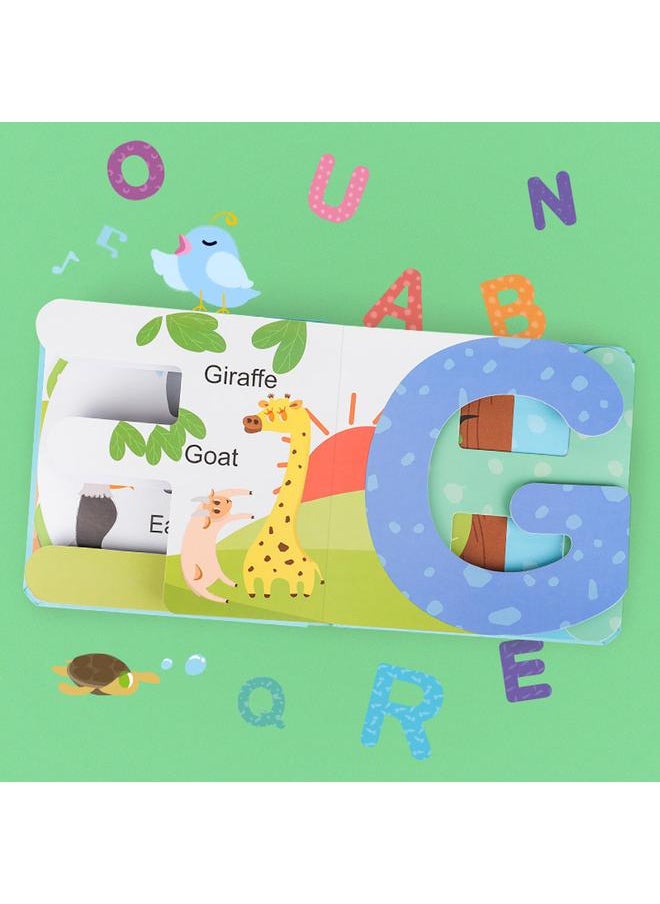 Infant Cute Cartoon Pattern Number/Letter Learning Wear-Resistant Early Educational BookLetter