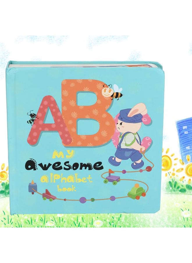 Infant Cute Cartoon Pattern Number/Letter Learning Wear-Resistant Early Educational BookLetter