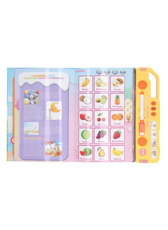Electronic Sound Book English Language Letters Words Numbers Learning Kids Educational Toy